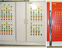 Щиты управления системами вентиляции
и дымоудаления ТЦ «Европейский».